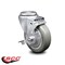 Service Caster 4 Inch Gray Polyurethane Wheel Swivel Bolt Hole Caster with Brake SCC SCC-BH20S414-PPUB-TLB - alternate 2